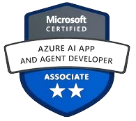 Microsoft Certified Azure AI Apps and Agents Developer Associate badge